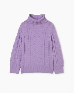 Фиолетовый свитер Straight для девочки Gloria jeans