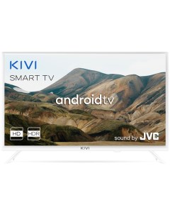 Телевизор 24H740LW белый 1366 768 WiFi BT 2 USB 3 HDMI 3 5jack RCA Android TV Kivi