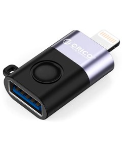 Адаптер WLA BK BP OTG для телефона USB A f Lightning m USB 2 0 черный Orico