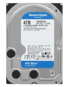 Жесткий диск 4TB SATA 6Gb s WD40EZAX WD Blue 3 5 5400rpm 256MB CMR Western digital
