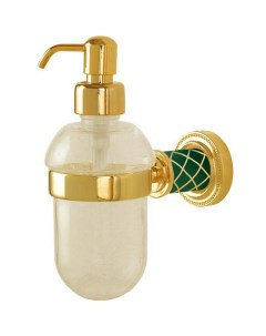 Дозатор для жидкого мыла Murano 10912 GR G Золото Бирюзовый Boheme