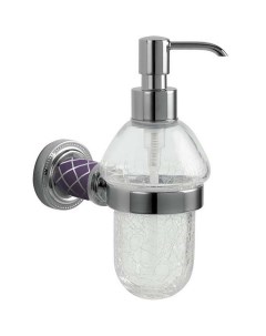 Дозатор для жидкого мыла Murano 10912 V CR Хром Фиолетовый Boheme