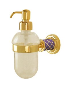 Дозатор для жидкого мыла Murano 10912 V G Золото Фиолетовый Boheme