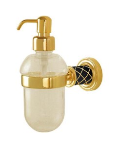 Дозатор для жидкого мыла Murano 10912 B G Золото Черный Boheme