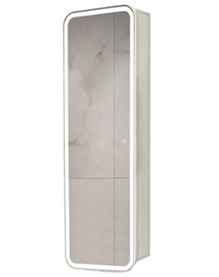 Зеркало шкаф Аква лайн 45 с подсветкой сенсорный выключатель с функцией плавного диммирования белый Doratiz