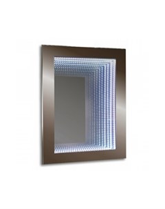 Зеркало Лея 60 с подсветкой выключатель датчик на движение эффект бесконечности тоннеля Doratiz