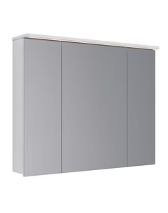 Зеркало шкаф Zenon 100х80 см с подсветкой и розеткой белый глянец Lemark