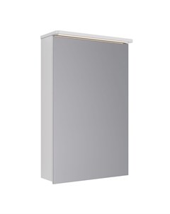 Зеркало шкаф Zenon 50х80 см с подсветкой и розеткой левый белый глянец Lemark