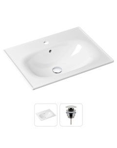 Комплект 2 в 1 Bathroom Sink 21520869 врезная фарфоровая раковина 60 см донный клапан Lavinia boho