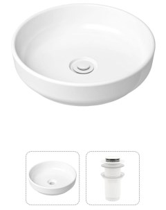 Комплект 2 в 1 Bathroom Sink 21520826 накладная фарфоровая раковина 40 см донный клапан Lavinia boho