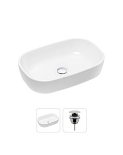 Комплект 2 в 1 Bathroom Sink 21520799 накладная фарфоровая раковина 54 см донный клапан Lavinia boho
