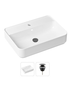 Комплект 2 в 1 Bathroom Sink 21520851 накладная фарфоровая раковина 60 см донный клапан Lavinia boho