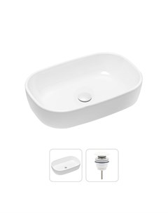 Комплект 2 в 1 Bathroom Sink 21520807 накладная фарфоровая раковина 54 см донный клапан Lavinia boho