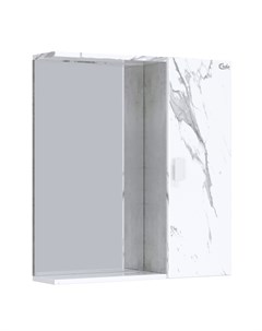 Зеркало шкаф Марбл 65 00 мрамор камень бетонный Onika