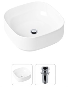 Комплект 2 в 1 Bathroom Sink 21520828 накладная фарфоровая раковина 40 см донный клапан Lavinia boho