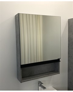 Зеркало шкаф Эдинбург 60 бетон светлый Comforty