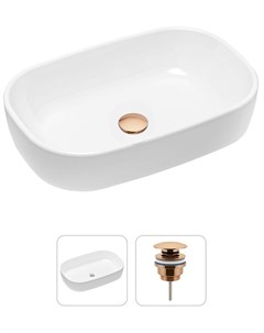 Комплект 2 в 1 Bathroom Sink 21520805 накладная фарфоровая раковина 54 см донный клапан Lavinia boho