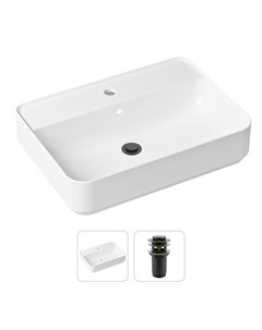 Комплект 2 в 1 Bathroom Sink 21520850 накладная фарфоровая раковина 60 см донный клапан Lavinia boho