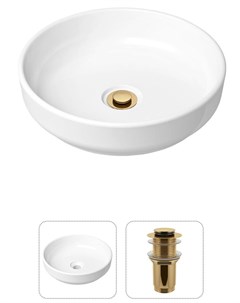 Комплект 2 в 1 Bathroom Sink 21520822 накладная фарфоровая раковина 40 см донный клапан Lavinia boho
