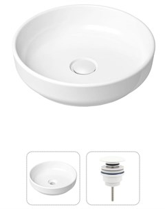 Комплект 2 в 1 Bathroom Sink 21520827 накладная фарфоровая раковина 40 см донный клапан Lavinia boho