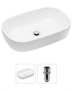 Комплект 2 в 1 Bathroom Sink 21520798 накладная фарфоровая раковина 54 см донный клапан Lavinia boho