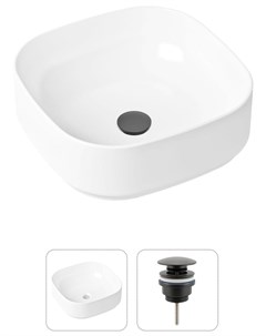 Комплект 2 в 1 Bathroom Sink 21520831 накладная фарфоровая раковина 40 см донный клапан Lavinia boho