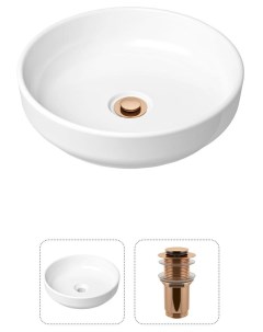 Комплект 2 в 1 Bathroom Sink 21520824 накладная фарфоровая раковина 40 см донный клапан Lavinia boho
