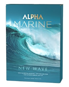 Набор Alpha Marine New Wave Ocean шампунь д волос 250мл Dive гель д душа 200мл Deep антиперспирант д Estel