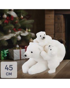 Декоративная фигура Медведица с медвежатами 45 см Без бренда
