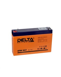 Аккумулятор для ИБП DTM 607 6V 7Ah Delta battery