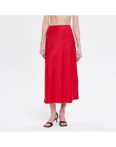 Красная атласная юбка Mollis