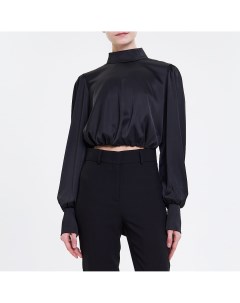 Чёрная укороченная блузка Mollis