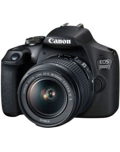 Зеркальный фотоаппарат EOS 2000D KIT kit 18 55mm f 3 5 5 6 IS II черный Canon