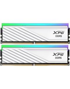 Модуль памяти DIMM 32Gb 2х16Gb DDR5 PC51200 6400MHz ADATA XPG Lancer Blade RGB White (AX5U6400C3216G-DTLABRWH) Adata