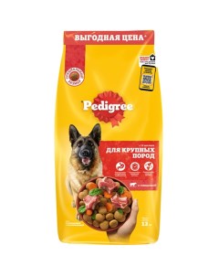 Сухой корм Педигри для собак Крупных пород Говядина Pedigree