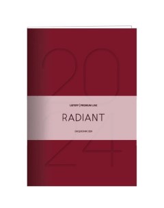 Ежедневник Radiant датированный А5 176 листов Soft Touch Special 80г м2 красный Listoff