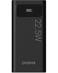 Внешний аккумулятор DGPF20A черный DGPF20A22PBK Digma
