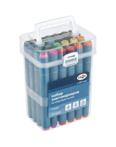 Набор двусторонних маркеров Студия для скетчинга, 24 цвета Gamma