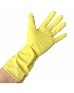 Перчатки хозяйственные резина S 2 шт желтые Y4 4986 Марья искусница