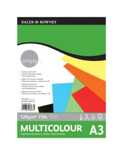 Альбом цветной бумаги Simply А3 21 л 120 г Daler rowney