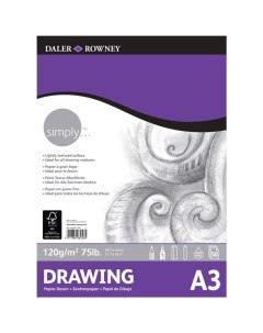 Альбом для рисования Simply А3 50 л 120 г Daler rowney