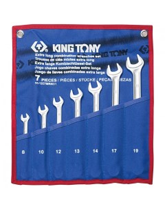 Набор удлиненных комбинированных ключей King tony