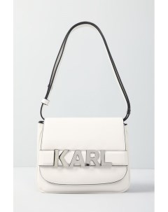 Кожаная сумка кросс боди с логотипом бренда letters Karl lagerfeld