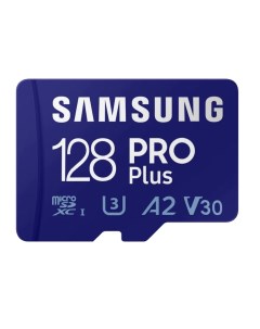 Карта памяти 128Gb microSDXC PRO PLUS Class 10 UHS I U3 V30 A2 адаптер MB MD128SA EU APC Samsung