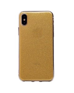 Чехол накладка для смартфона Apple iPhone X XS силикон золотистый 77948 Glamour