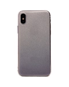 Чехол накладка для смартфона Apple iPhone X XS силикон серебристый 77951 Glamour