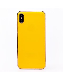 Чехол накладка SC154 матовый для смартфона Apple iPhone XS силикон желтый 113004 Org