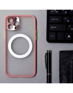 Чехол для iPhone 12 Pro с окантовкой пластиковый розовый Luazon home