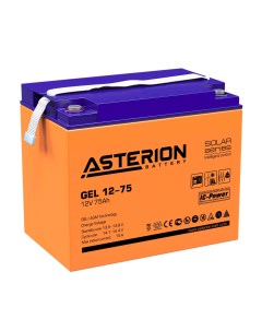 Гелевый аккумулятор ASTERION GEL 12 75 Delta battery