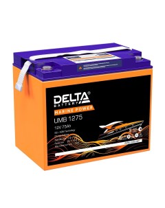 Аккумулятор DELTA MARINE POWER UMB 1275 G 12В 75 Ач Delta battery